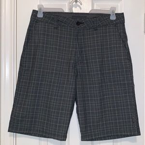 O’Neill Casual Walk Shorts, gray plaid, Men’s 32 waist